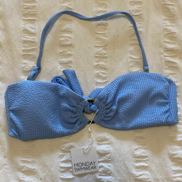 Monday Swimwear Other - Monday Swimwear ‘Sky Blue’ Bandeau Bikini Top